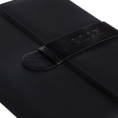 Dated diary 2024 A5 176 sheets, Devente.tudor, solid cover of artificial leather, lies, cream block 70 g/m2, black-5