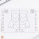 Set: a double notebook with tasks and the pen "The most cool"