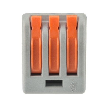 Universal terminal Rexant QMC 222-413, 3-wire, gray, 0.08-2.5/4 mm2, 20 pcs-3