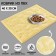 Universal rug for a bowl and a tray “Bones”, 30x40 cm, beige