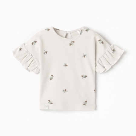 T -shirt with ruffles crumb I am Olives, p. 74-80, milk