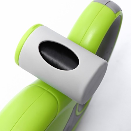 Diil roulette, 8 m, up to 50 kg, tape, rubberized pen, green with gray-4