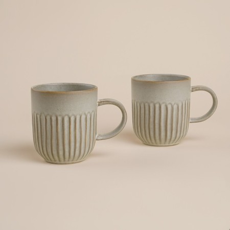 A set of mugs of ceramic SL Home "Monty", 400 ml, brown color