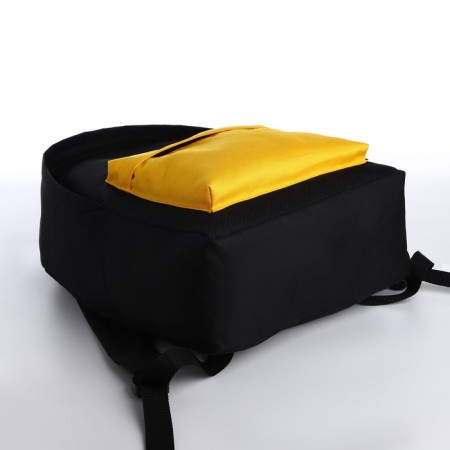Sports backpack, Textura, 20 liters, black/yellow color-2