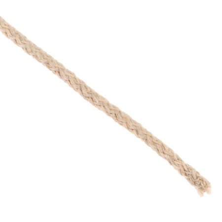 Knitting cord "Puff" 100% cotton width 5mm 100m (sand)-1