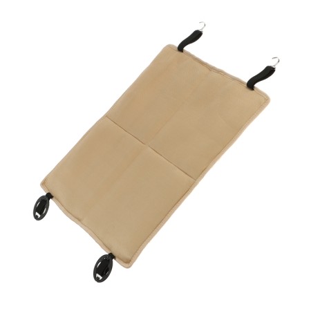 Kittail in the front seat, natural wool, short pile, beige-15