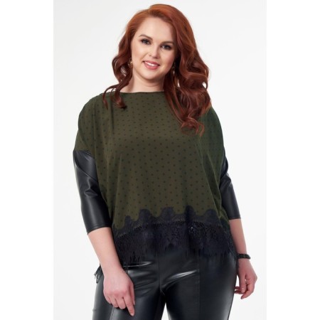 Female blouse, size 52, khaki color
