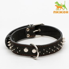 Collar leather two-layer rogging 
