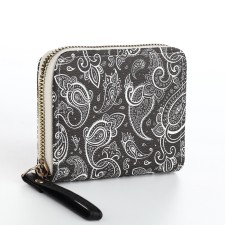 Women's wallet with lightning, black color