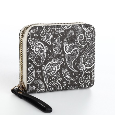 Women's wallet with lightning, black color