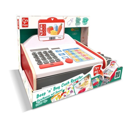 Set of game "Wooden Cashier", with light and sound-12