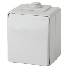Switch IP65, 10AX 250V, OU, Era Expert, Gray