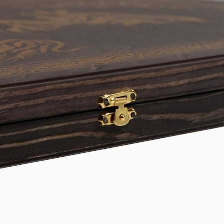 Wooden backgammon large, board game "Dragons", 60 x 60 cm, gold-3