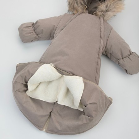 Combiason-transformer children's kinderlitto "Velvet", height 68-80 cm, color gray-beige-4