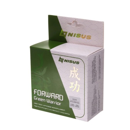 Nisus Forward Warrior fishing line, diameter 0.309 mm, test 7.55 kg, 150 m, green-1