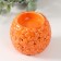 Aroma lamp ceramics "flowers" orange 7.5x7.5x7.5 cm