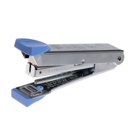 Stapler Kangaro No. 10, up to 20 sheets, metallic copus, built -in anti -stepler, 50 brackets, mix-3