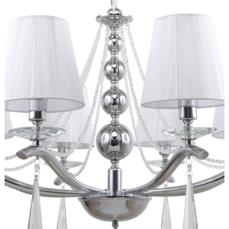 Suspended chandelier Nifty 8xe14 40w, size 82x82x73-104 cm, color chromium-1