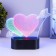 Sensor lamp "2 hearts" LED USB (90cm) from 3xa Black Black 18x5.5x18 cm