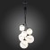 Suspended EVOLUCE lamp. Sle103143-06. Satturo. 6x60 watts, E27, 35x35x120 cm, black color