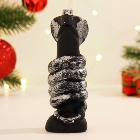 Figure soap "Royal Cobra" Black, 14 cm / 170g-1