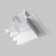 Corner Connector for the built-in track system Technical TRA084CL-12W, 7.8x7.8x3.45 cm, white color