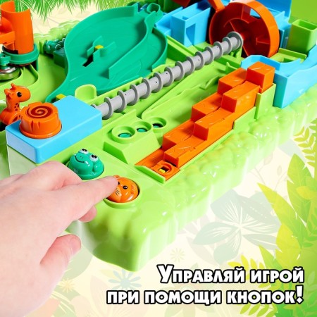 Board Game-labyrinth "Jungle", 1 player, 6+-4