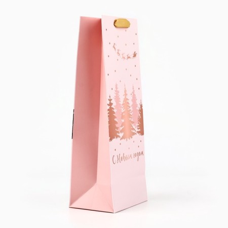 Package New Year's laminated for the bottle "New Year's Surprise", 13 x 36 x 10, New Year-2