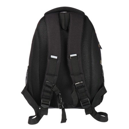 School backpack, 39 x 30 x 20 cm, Grizzly, ergonomic back, + keychain, black-4