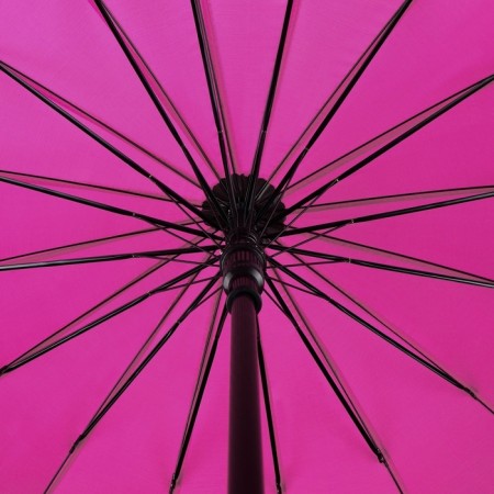Umbrella - semi -automatic cane "plain", 16 spokes, r = 46 cm, color mix-11