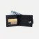 Male purse for magnet, department for bills, for maps, for coins, black color