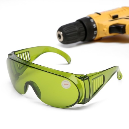 Glasses protective tundra, green, open type, shockproof material-3