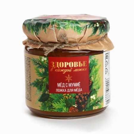 Honey with mummy "Health in each spoon", 250 g.