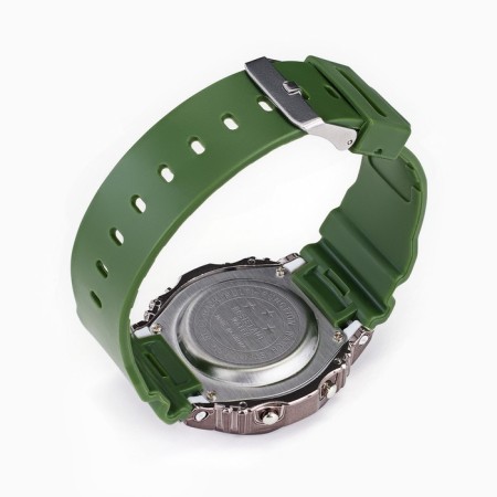 Watch of Electronic Sport, silicone strap, green-3