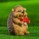 Garden figure "Hedgehog with sweet mushrooms" 11x8x10 cm