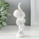 Polystone souvenir "Snowty angel with a horn with roses" 5.5x4x13.5 cm