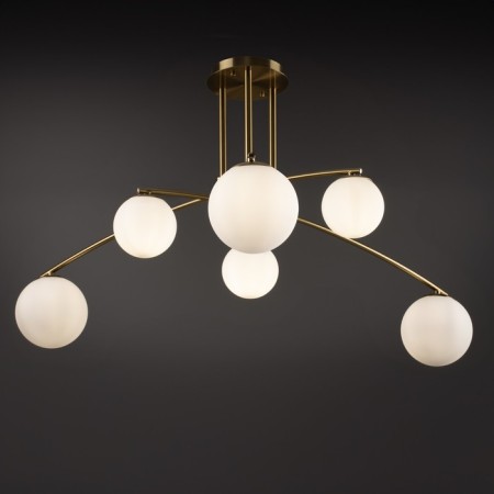Freya FR543CL-06BS HANGER, 1100X11100X495 mm ceiling lamp, E14, 6x60W, brass color-1