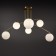 Freya FR543CL-06BS HANGER, 1100X11100X495 mm ceiling lamp, E14, 6x60W, brass color