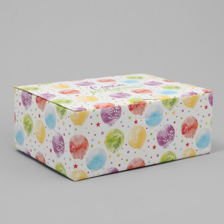 Gift folding box, packaging, "Happy Birthday", 26 x 19 x 10 cm-1