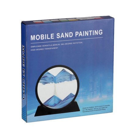 Sanding clock-picture, D-26 cm, anti-stress, pink sand-3