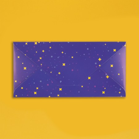 An envelope for money with a wooden element "Happy Birthday!" Balloons, 16x8 cm-1