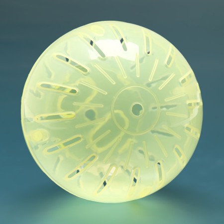 Ball for rodents 12 cm, yellow-5