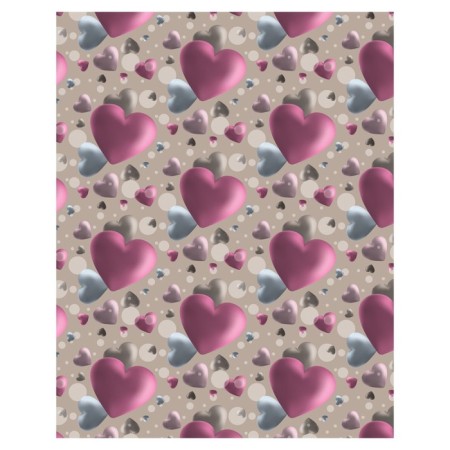 Pillow Roller "Volumetric hearts, decorative, size 16x45 cm-1
