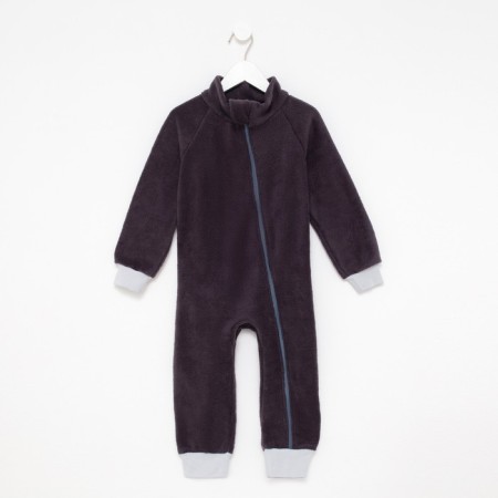 Overalls for the boy, dark gray color, height 98-104 cm-4