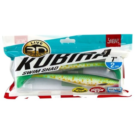 Vibro -highs LJ 3D Series Kubira Swim Shad 7.0in (17.50)/PG19 2pcs.-2