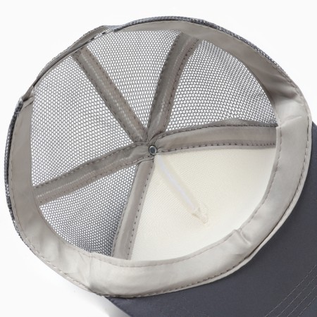 Women's baseball cap with minaku grid, light gray, rr 56-58-3