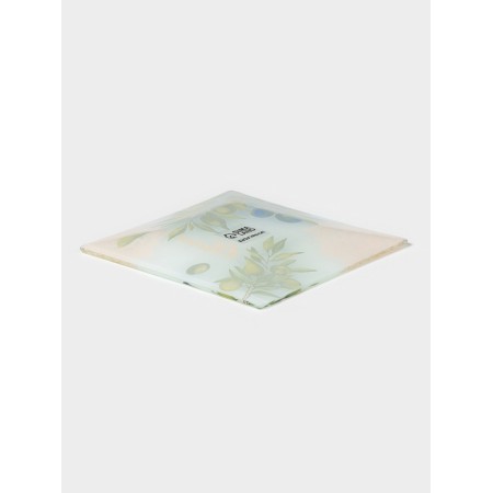 Serving shade "Oliva", 16.5 × 16.5 × 1.7 cm, glass, pattern-2