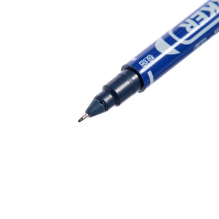 Permanent marker, double -sided, round, 2 mm/0.7 mm, blue-4