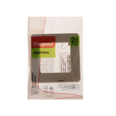 LEGRAND Inspiria frame, 1 post, ivory-2