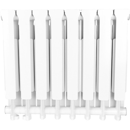 Aluminum radiator Stout Bravo, 500 x 80 mm, 8 sections, lower right connection-3